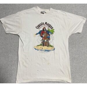 Vintage 1990s Captain Morgan Original Spiced Rum Promo T Shirt  XL